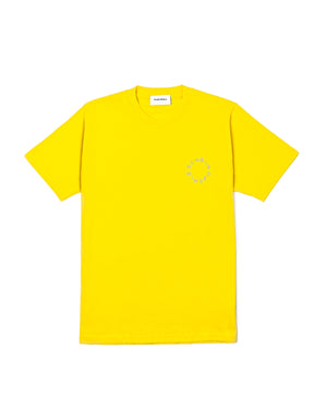 Open image in slideshow, The Round Logo Print T-Shirt Yellow
