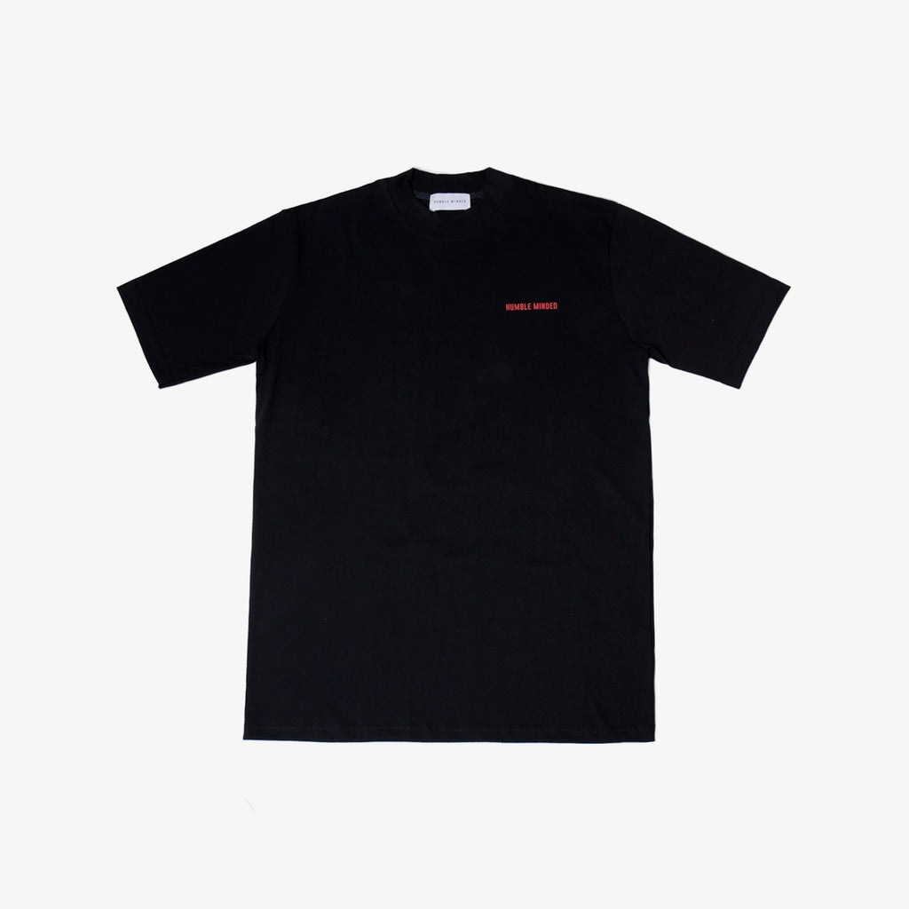 High Density Back Print T-Shirt - Black