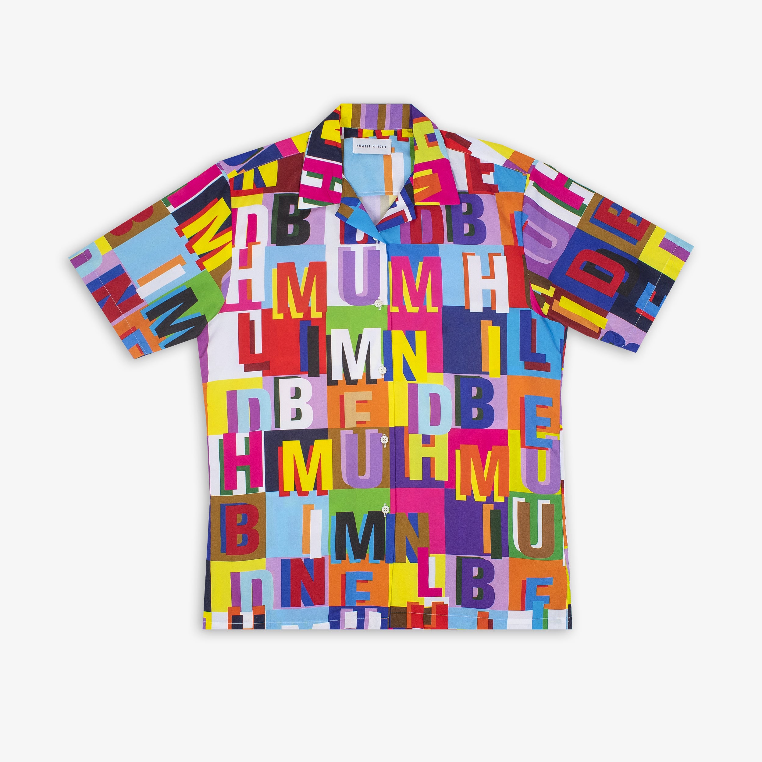 Funky Letters Button-Up Shirt