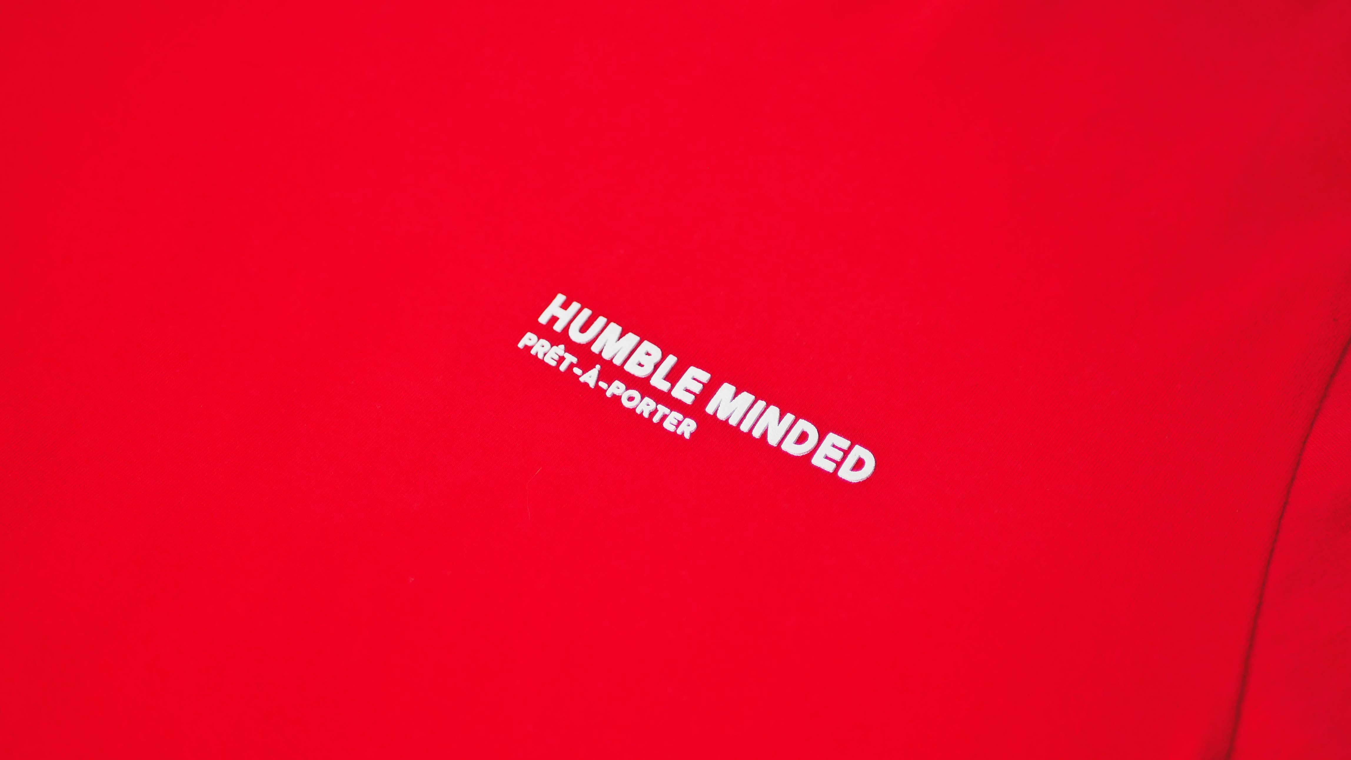 High Density Slogan Print T-Shirt - Red