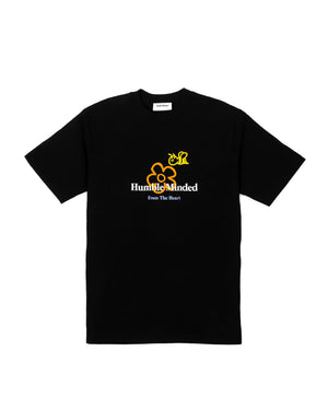 Open image in slideshow, The Flower Bee Logo T-shirt Black
